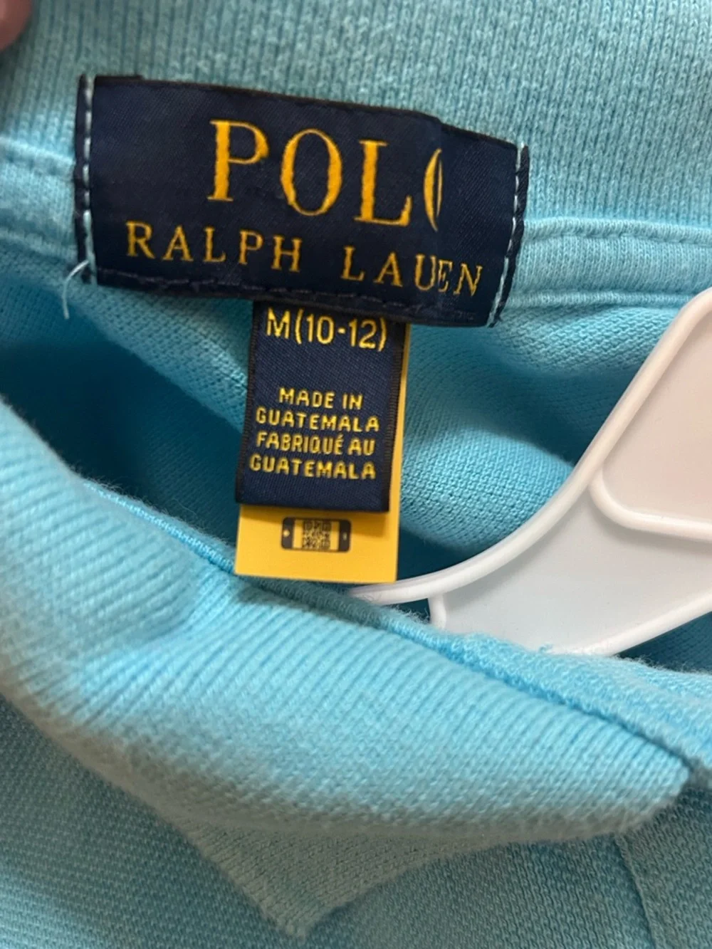 Boys Ralph Lauren Blue‎ Polo with Pink Pony Embroidery